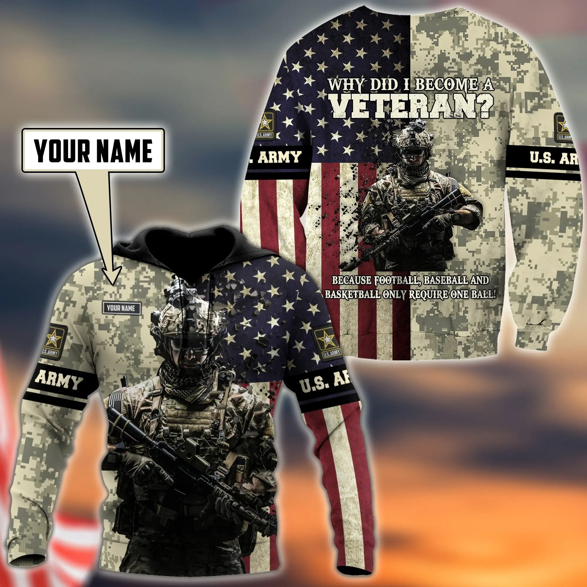 New men's sweatshirt veteran 3D printing retro men/women/must-have hoodies oversized FASHION SWEATSHIRT/jacket/zipper A - 01
New men's sweatshirt veteran 3D printing retro men/women/must-have hoodies oversized FASHION SWEATSHIRT/jacket/zipper A - 01