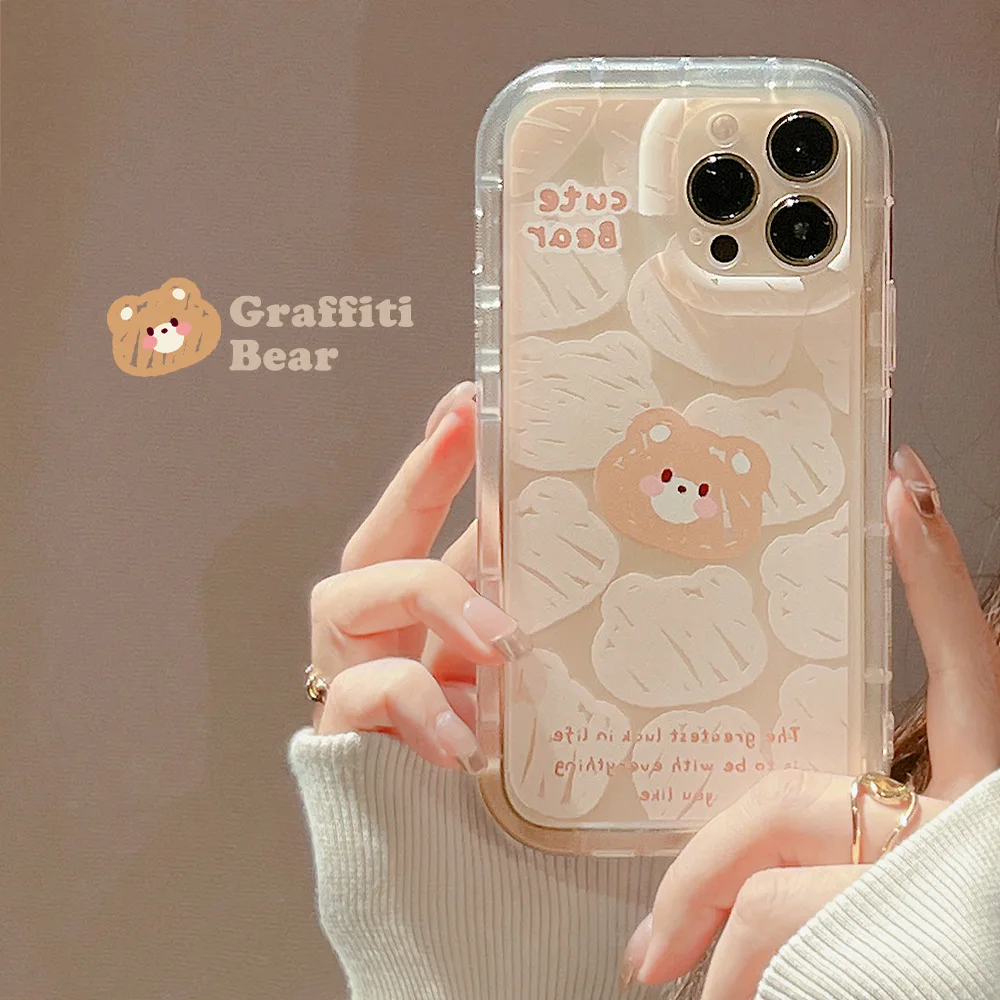 Painted cartoon graffiti bear head Phone Case For iphone 14 13 12 11 Pro Max TPU Transparent Round edge Case Cover new products
Painted cartoon graffiti bear head Phone Case For iphone 14 13 12 11 Pro Max TPU Transparent Round edge Case Cover new products