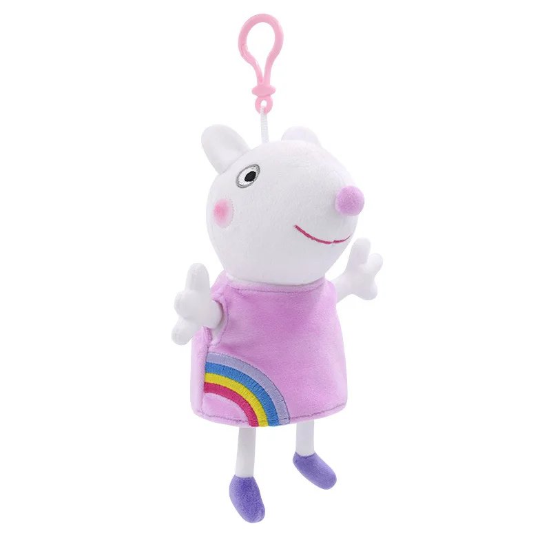 

19-30CM Size Peppa Pig Suzy lamb Plush Doll Model Toy gift Pendant Keychain