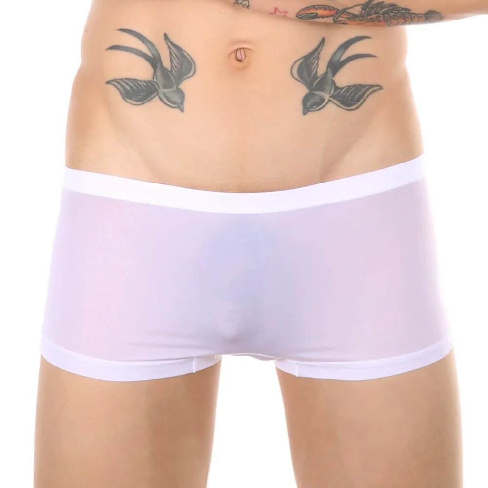 Men Ice Silk Sexy One-Piece Boxers Breathable Underwear Comfortable Thin Briefs Bottom Shorts Pants Fashion Lingerie Panties New
Men Ice Silk Sexy One-Piece Boxers Breathable Underwear Comfortable Thin Briefs Bottom Shorts Pants Fashion Lingerie Panties New