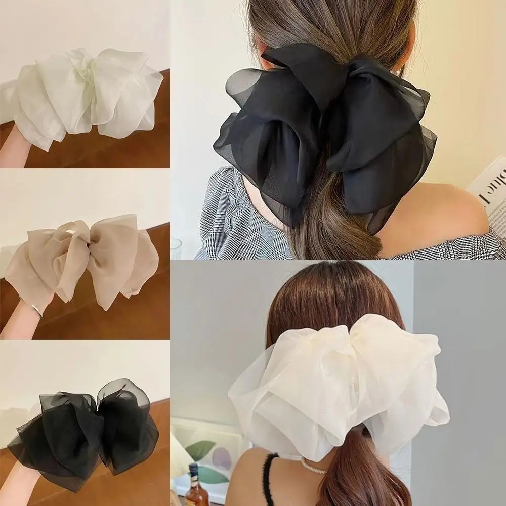 Fashion Lazy Headdress Chiffon French-style Bow Hairpin Ponytail Spring Clip Bowknot Large Barrette
Fashion Lazy Headdress Chiffon French-style Bow Hairpin Ponytail Spring Clip Bowknot Large Barrette