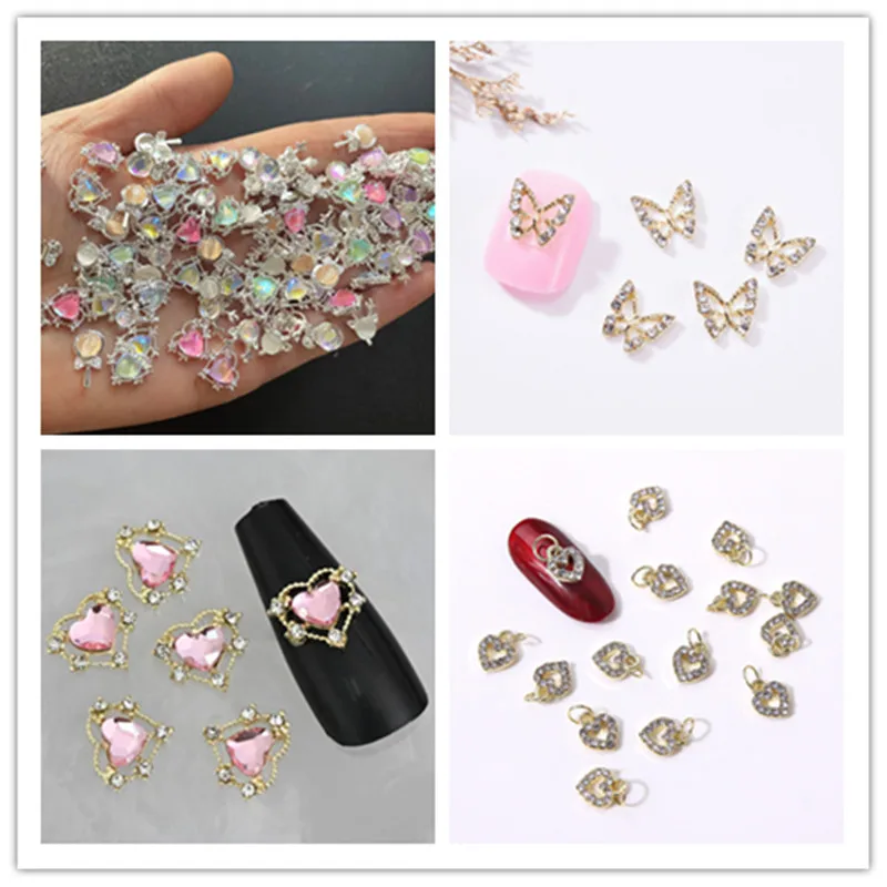 10Pcs Multi-Designs Nail Art Jewelry Charms Candy Color Crystal Nail Rhinestones 3D Butterfly Love Shaped Alloy Nail Accessories
10Pcs Multi-Designs Nail Art Jewelry Charms Candy Color Crystal Nail Rhinestones 3D Butterfly Love Shaped Alloy Nail Accessories