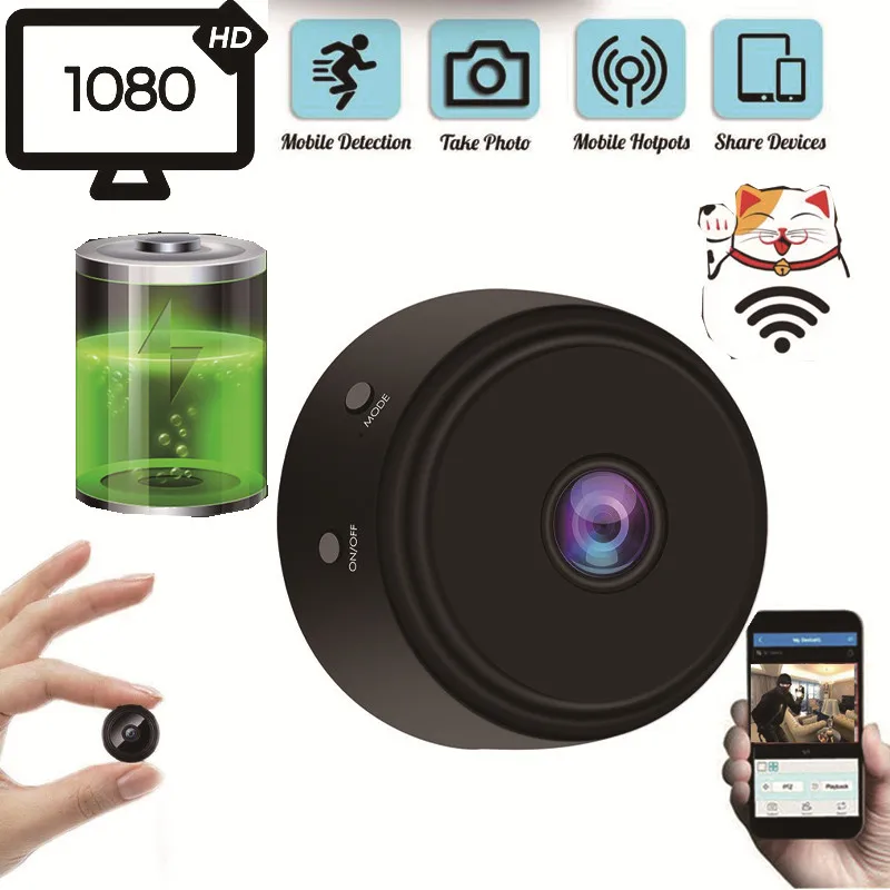 Full HD 1080P Wireless WiFi Mini Camera Night Vision Motion Detection Camcorder Smart Home Security Surveillance Recorder
Full HD 1080P Wireless WiFi Mini Camera Night Vision Motion Detection Camcorder Smart Home Security Surveillance Recorder