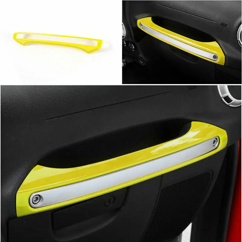 For Jeep Wrangler JK 2011-2017 ABS Yellow Dashboard Copilot Handle Trim Cover 
For Jeep Wrangler JK 2011-2017 ABS Yellow Dashboard Copilot Handle Trim Cover