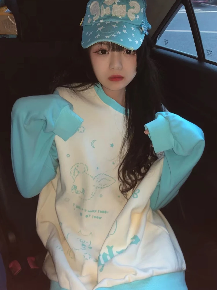 Deeptown Harajuku Cartoon Print Hoodies Women Japanese Kawaii Patchwork Oversized Sweatshirt Sweet Casual Tops Y2K Clothes 2000s
Deeptown Harajuku Cartoon Print Hoodies Women Japanese Kawaii Patchwork Oversized Sweatshirt Sweet Casual Tops Y2K Clothes 2000s