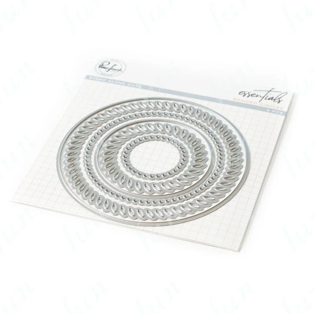 New Braided Circles Paper Craft Metal Cutting Dies DIY Handmade Scrapbooking Diary Greeting Cards Decoration Embossing Stencils
New Braided Circles Paper Craft Metal Cutting Dies DIY Handmade Scrapbooking Diary Greeting Cards Decoration Embossing Stencils