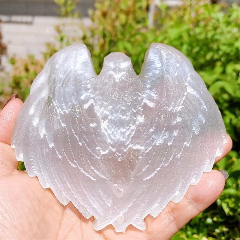 12cm High Quality Selenite Stone Eagle Quartz Healing Crystal Animal Statue Carving Ornament Collection Gift 1pcs
12cm High Quality Selenite Stone Eagle Quartz Healing Crystal Animal Statue Carving Ornament Collection Gift 1pcs