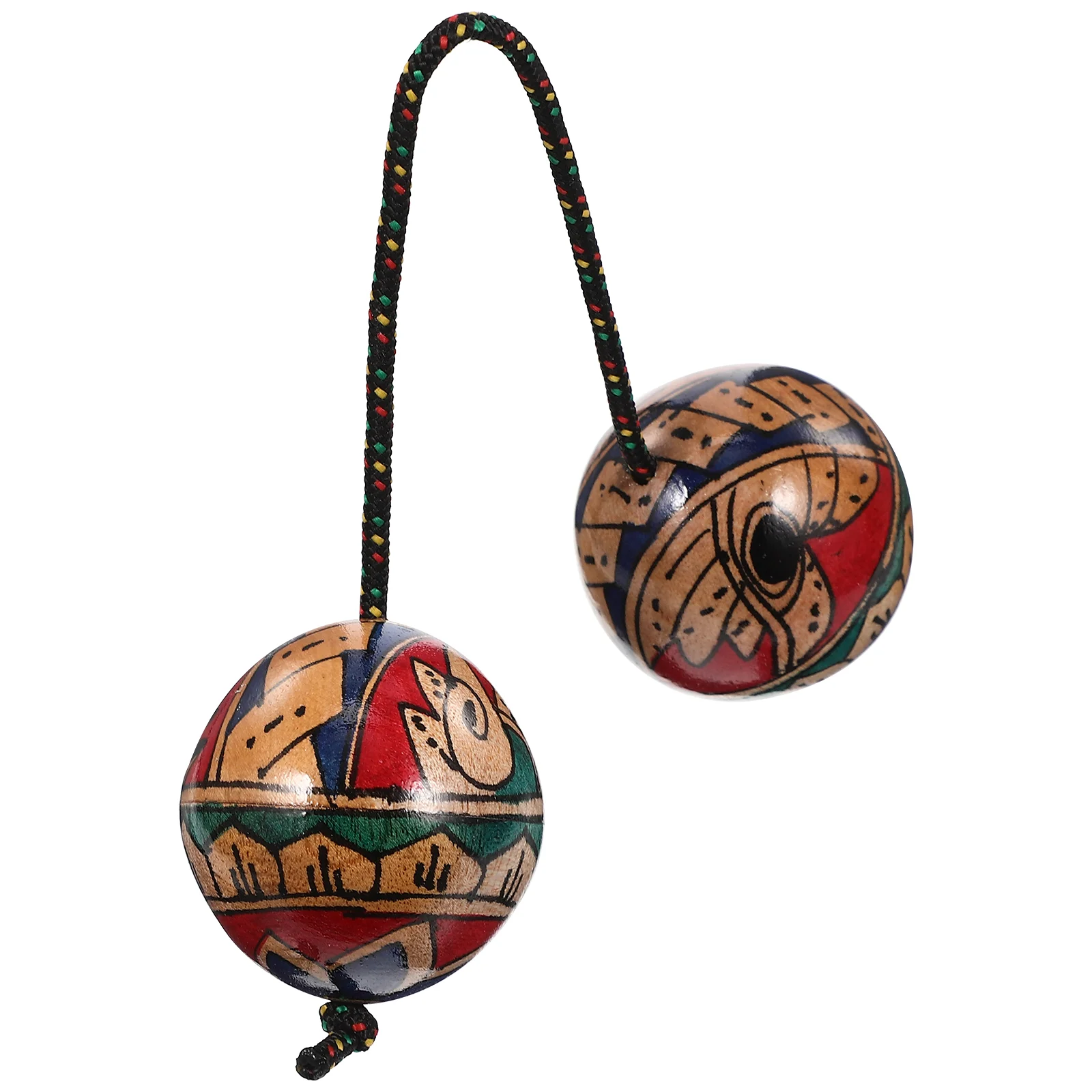 Rotary Tool Maracas Playing Rhythm Instruments One-handed Ball Handball Hand-painted Musical Wood Drummer Gift Child 
Rotary Tool Maracas Playing Rhythm Instruments One-handed Ball Handball Hand-painted Musical Wood Drummer Gift Child