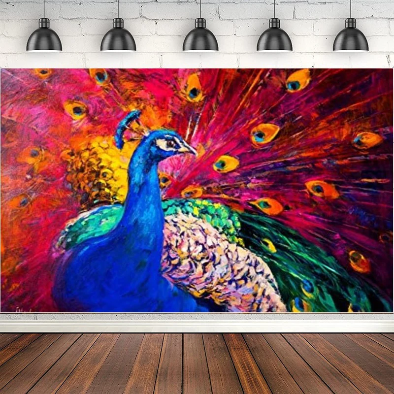 Peacock Photography Backdrop Beautiful Colourful Feather Plumage Background Banner Poster For Photo Booth Video Shoot Studio 
Peacock Photography Backdrop Beautiful Colourful Feather Plumage Background Banner Poster For Photo Booth Video Shoot Studio