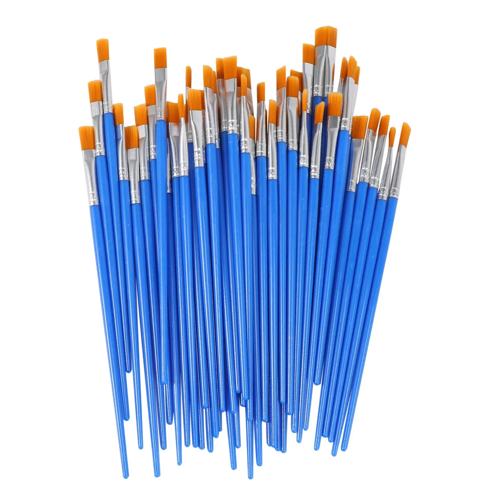 Paint Brushes Set 50 Pcs Kids Nylon Flat Hair Small Oil Watercolor Artist Painting Kits Bulk for Children
Paint Brushes Set 50 Pcs Kids Nylon Flat Hair Small Oil Watercolor Artist Painting Kits Bulk for Children