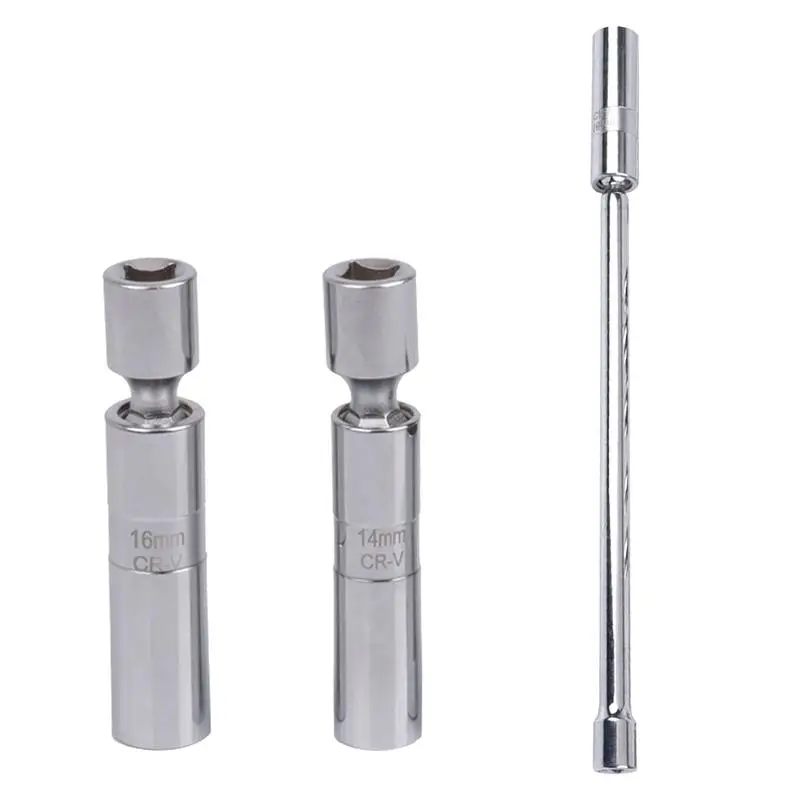 Magnetic 12 Angle Spark Plug Removal 14 16mm Spark Plug Socket Wrench Tool Universal Joint Socket Wrench Repairing Removal Tool
Magnetic 12 Angle Spark Plug Removal 14 16mm Spark Plug Socket Wrench Tool Universal Joint Socket Wrench Repairing Removal Tool
