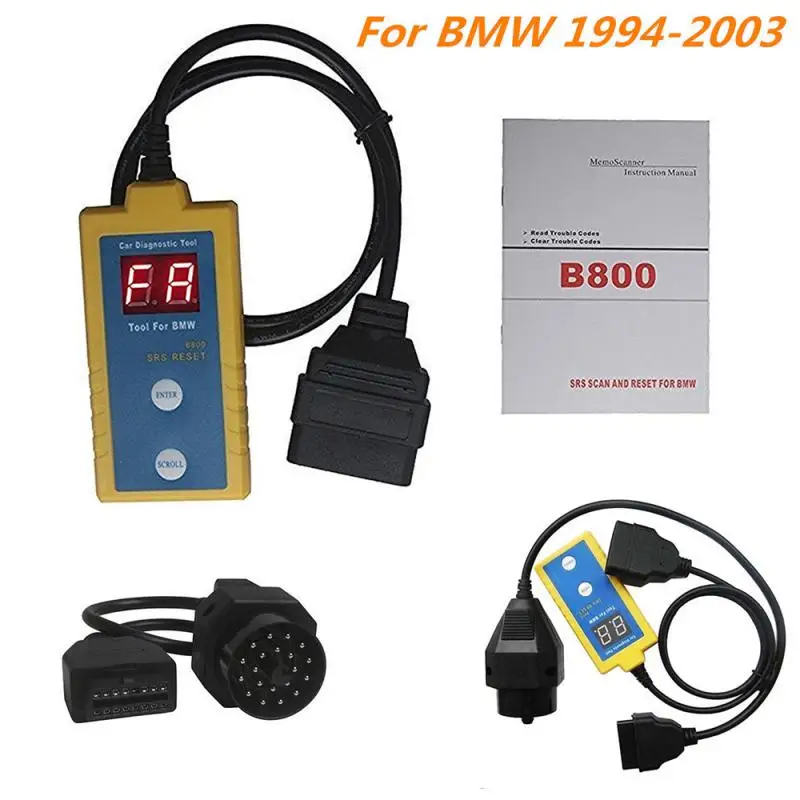 Новый инструмент для сброса автомобильной подушки безопасности B800 OBD2 для 1994 - 2003 BMW диагностический инструмент профессиональный инструмент...
Новый инструмент для сброса автомобильной подушки безопасности B800 OBD2 для 1994 - 2003 BMW диагностический инструмент профессиональный инструмент...