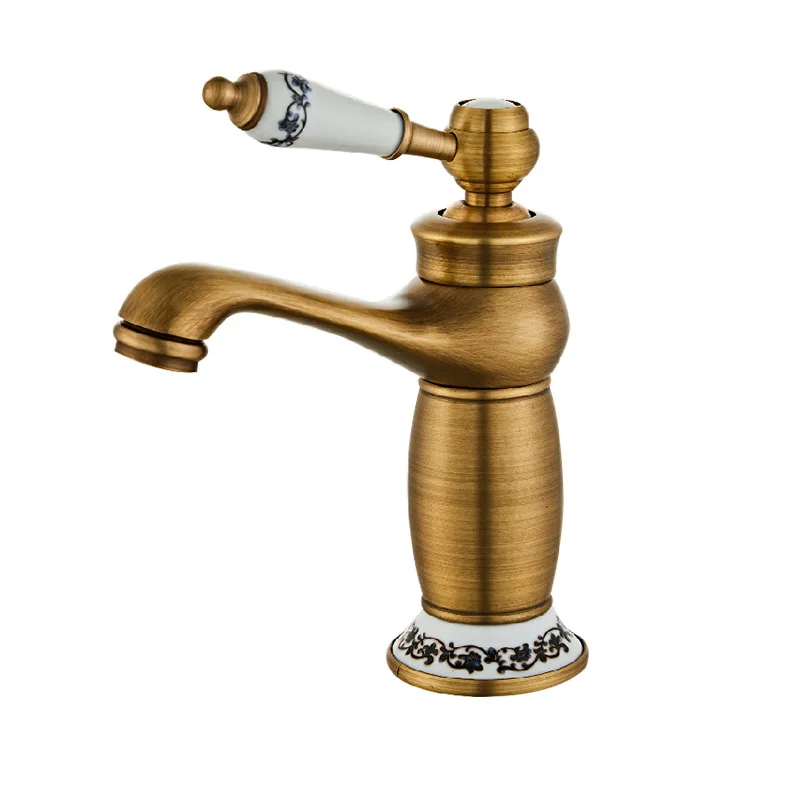 Antique Magic Lamp Blue and White Porcelain Faucet Hot and Cold All-copper Washbasin Bathroom Cabinet Retro Washbasin Faucet
Antique Magic Lamp Blue and White Porcelain Faucet Hot and Cold All-copper Washbasin Bathroom Cabinet Retro Washbasin Faucet