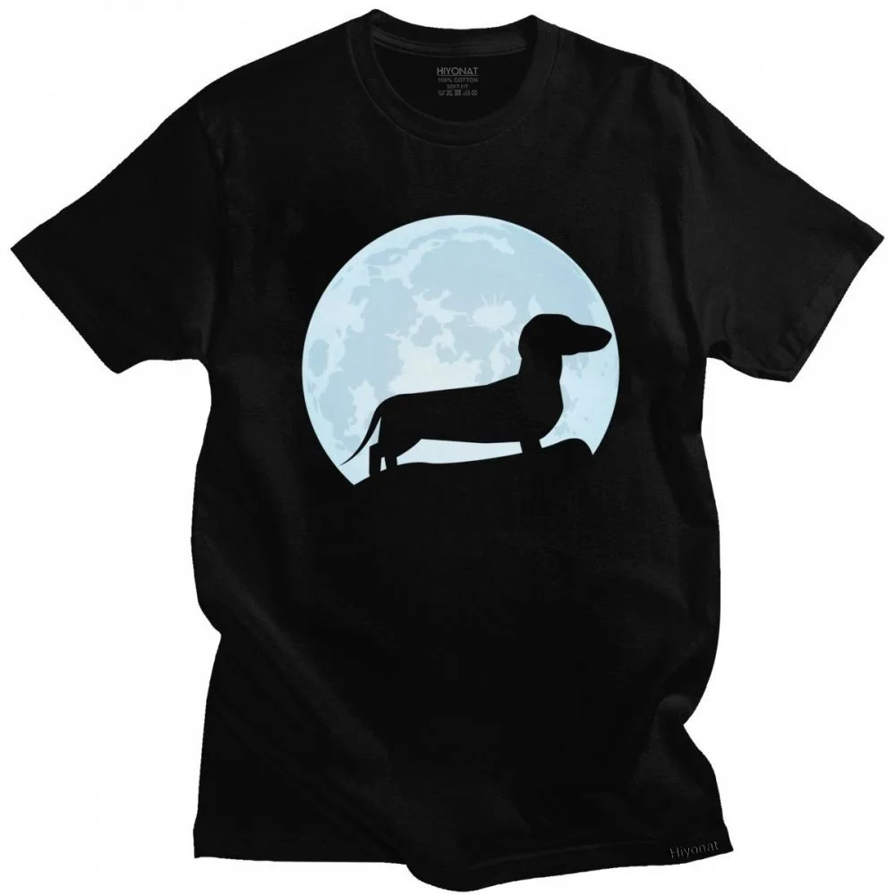 Moon Dachshund Lover T shirt Men Summer 100%Cotton Leisure T-shirt O-neck Short Sleeve Wiener Dog Tee Tops Clothing EU Size 
Moon Dachshund Lover T shirt Men Summer 100%Cotton Leisure T-shirt O-neck Short Sleeve Wiener Dog Tee Tops Clothing EU Size