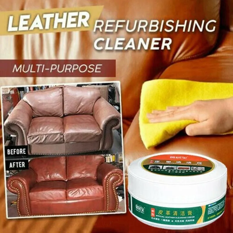 260g Multi Functional Leather Refurbishing Cleaner Decontamination Cleaning Leather Cream Seat Sofa Car Tool Friendly Fast Clean
260g Multi Functional Leather Refurbishing Cleaner Decontamination Cleaning Leather Cream Seat Sofa Car Tool Friendly Fast Clean