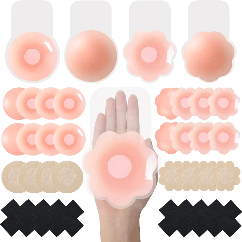 Nipple Covers Pasties Reusable Breast Lift Up Silicone Breast Petals Invisible Nipple Stickers for Women Bra Patch Accessories
Nipple Covers Pasties Reusable Breast Lift Up Silicone Breast Petals Invisible Nipple Stickers for Women Bra Patch Accessories