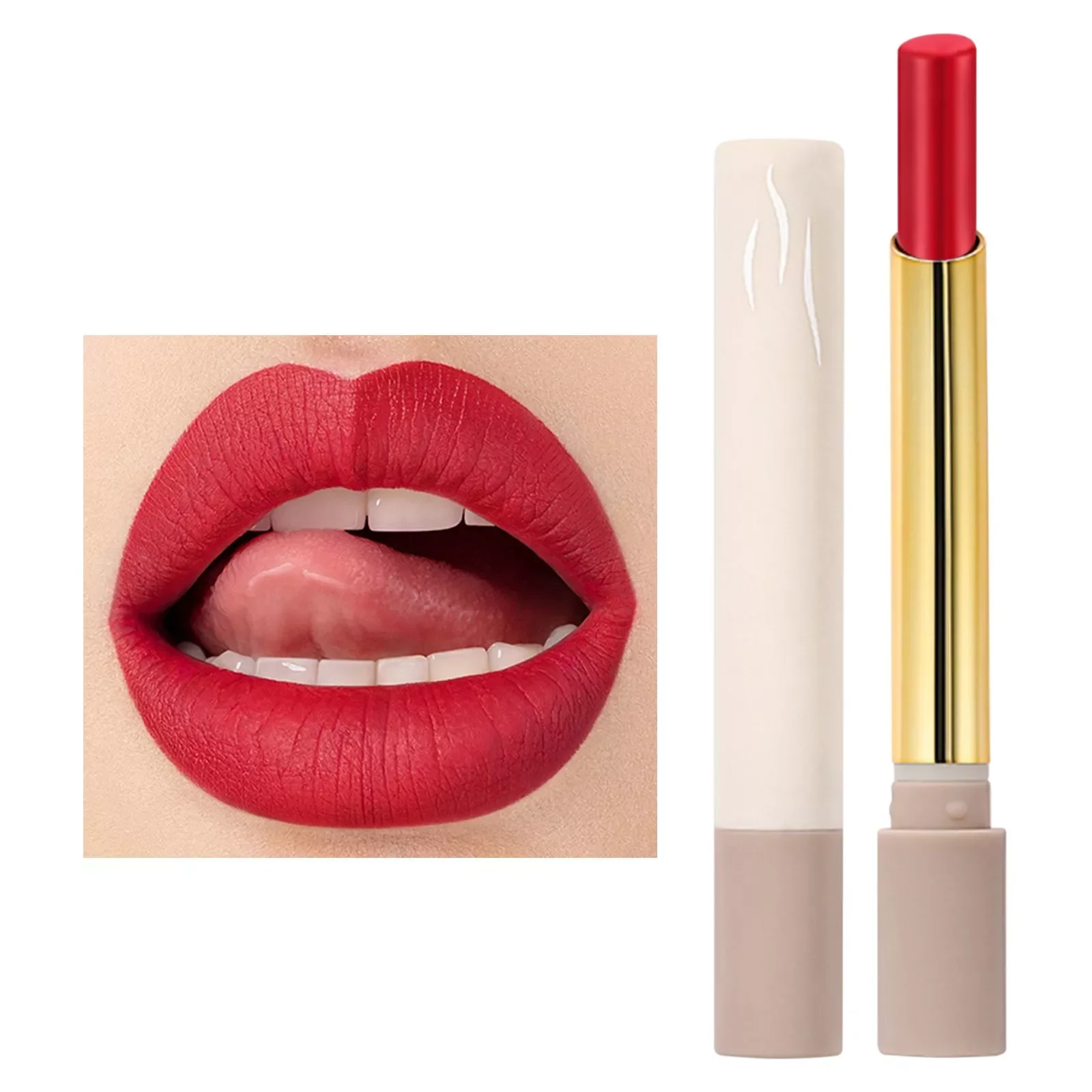 NEW Silky Small Thin Tube Lipstick Soft Mist Portable Moisturizing Non Dry Lipstick Nude Glitter Lipstick Makeup Collection Box
NEW Silky Small Thin Tube Lipstick Soft Mist Portable Moisturizing Non Dry Lipstick Nude Glitter Lipstick Makeup Collection Box