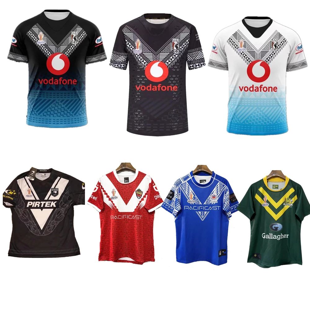 

2023 FIJI BATI RLWC rugby jersey kiwis samoa tonga rugby Shirt 2022 New Zealand jerseys t-shirt Casual sweatshirt