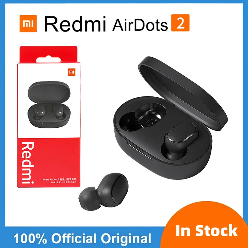Original Xiaomi Redmi Airdots 2 Wireless Earphones In-Ear Stereo Fone Bluetooth Headphones with Mic Redmi Airdots 2 Headset
Original Xiaomi Redmi Airdots 2 Wireless Earphones In-Ear Stereo Fone Bluetooth Headphones with Mic Redmi Airdots 2 Headset
