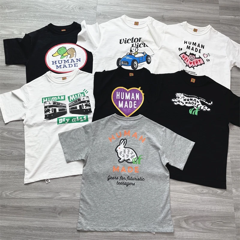 23SS Human Made T-shirt Men Women Cartoon Pattern T shirts Tops Tee Hippie Clothes
23SS Human Made T-shirt Men Women Cartoon Pattern T shirts Tops Tee Hippie Clothes