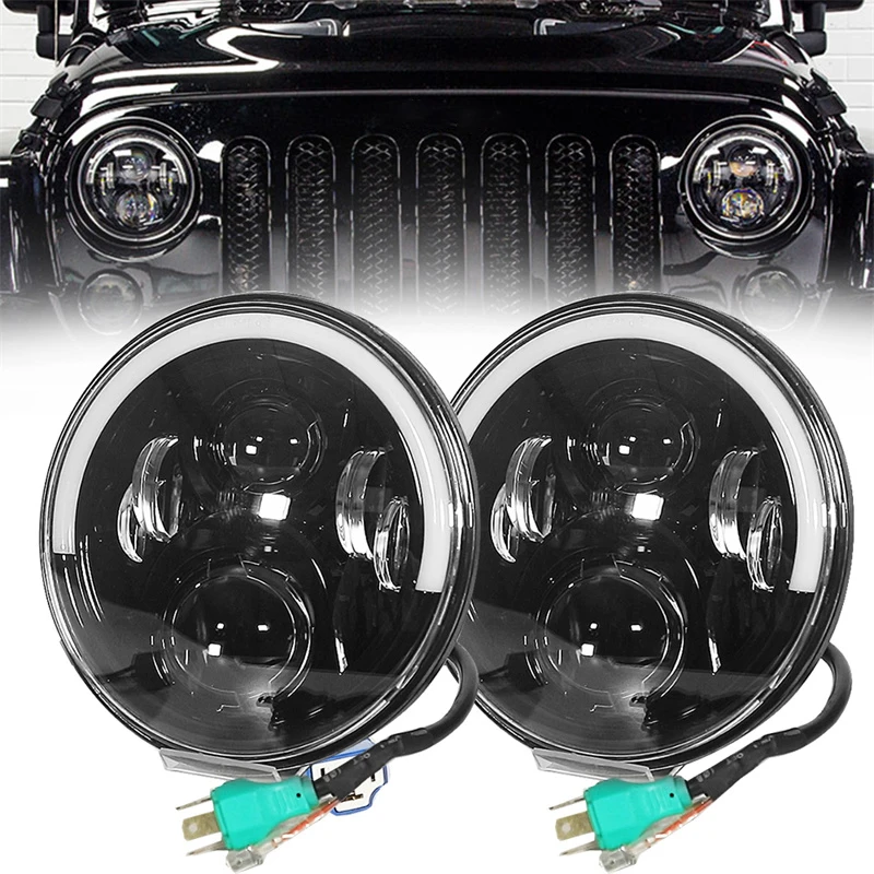 1 пара 7-дюймовых ходовых огней с кольцом Halo, янтарная Поворотная сигнализация для Mazda Miata MX5, для Land Rover Defender 90 110, для Lada Niva 4X4
1 пара 7-дюймовых ходовых огней с кольцом Halo, янтарная Поворотная сигнализация для Mazda Miata MX5, для Land Rover Defender 90 110, для Lada Niva 4X4