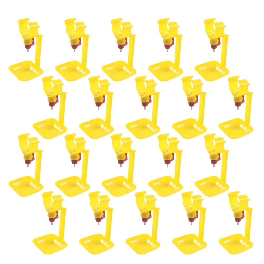 20 Pcs Chick Supplies Poultry Waterer Fountains Chicken Dispenser Drinking Bowl
20 Pcs Chick Supplies Poultry Waterer Fountains Chicken Dispenser Drinking Bowl