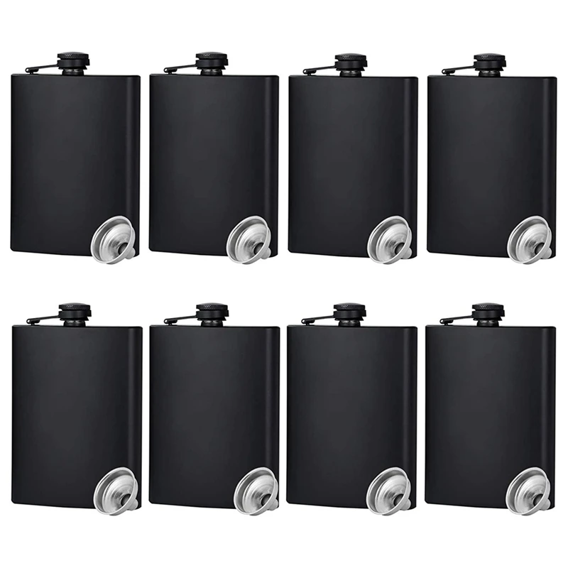 Hip Flask Matte Black Stainless Steel Anti-Funnel Stainless Steel Hip Flask With Painted Black Matt Metal Lid
Hip Flask Matte Black Stainless Steel Anti-Funnel Stainless Steel Hip Flask With Painted Black Matt Metal Lid