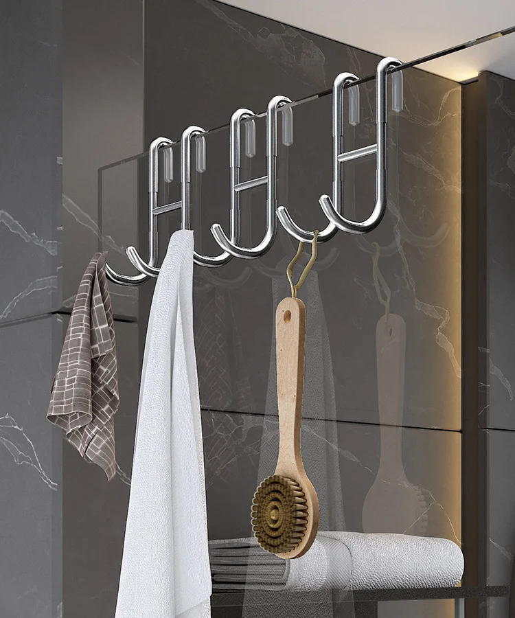 Over Shower Glass Door Hook, Plated Gold, 304 Stainless Steel Rack Hooks, Bathroom Frameless Drilling-Free Hanger
Over Shower Glass Door Hook, Plated Gold, 304 Stainless Steel Rack Hooks, Bathroom Frameless Drilling-Free Hanger