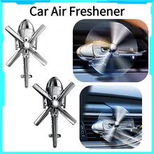 Car Air Freshener Mini Helicopter Rotating Aromatherapy Purifie Odors Car Perfume Essential Oil Diffuser for Car Office Home Use
