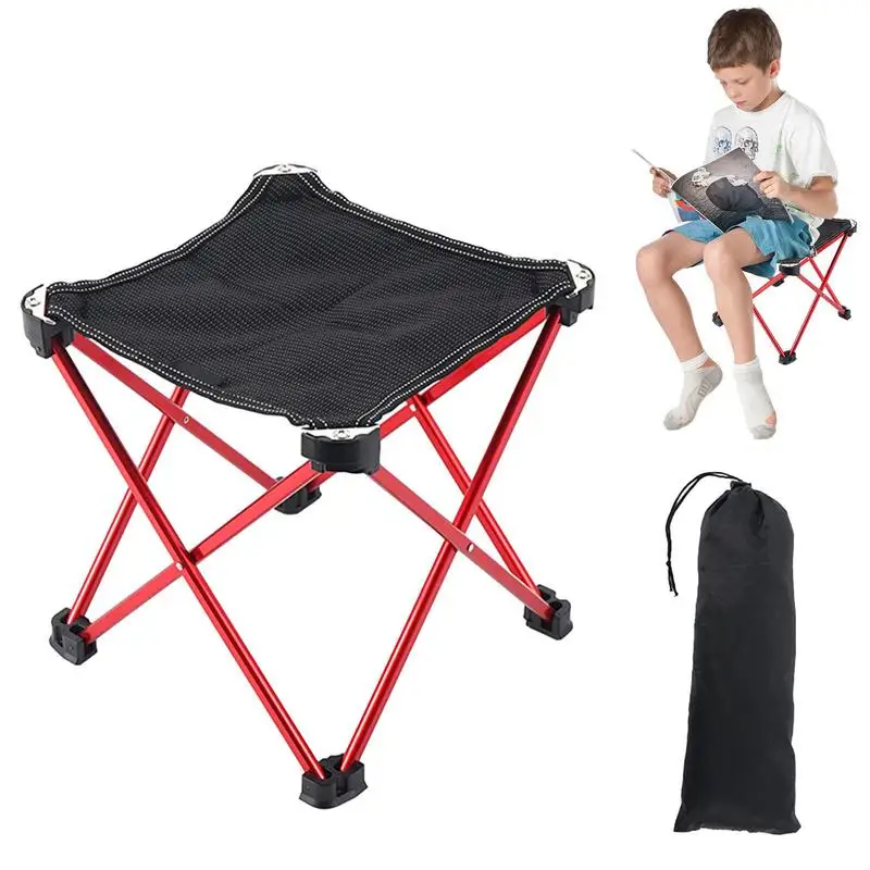 

Camping Folding Stool Travel Folding Chair With Collapsible Legs Outdoor Foot Stool For Fishing Hiking Outdoor Activities