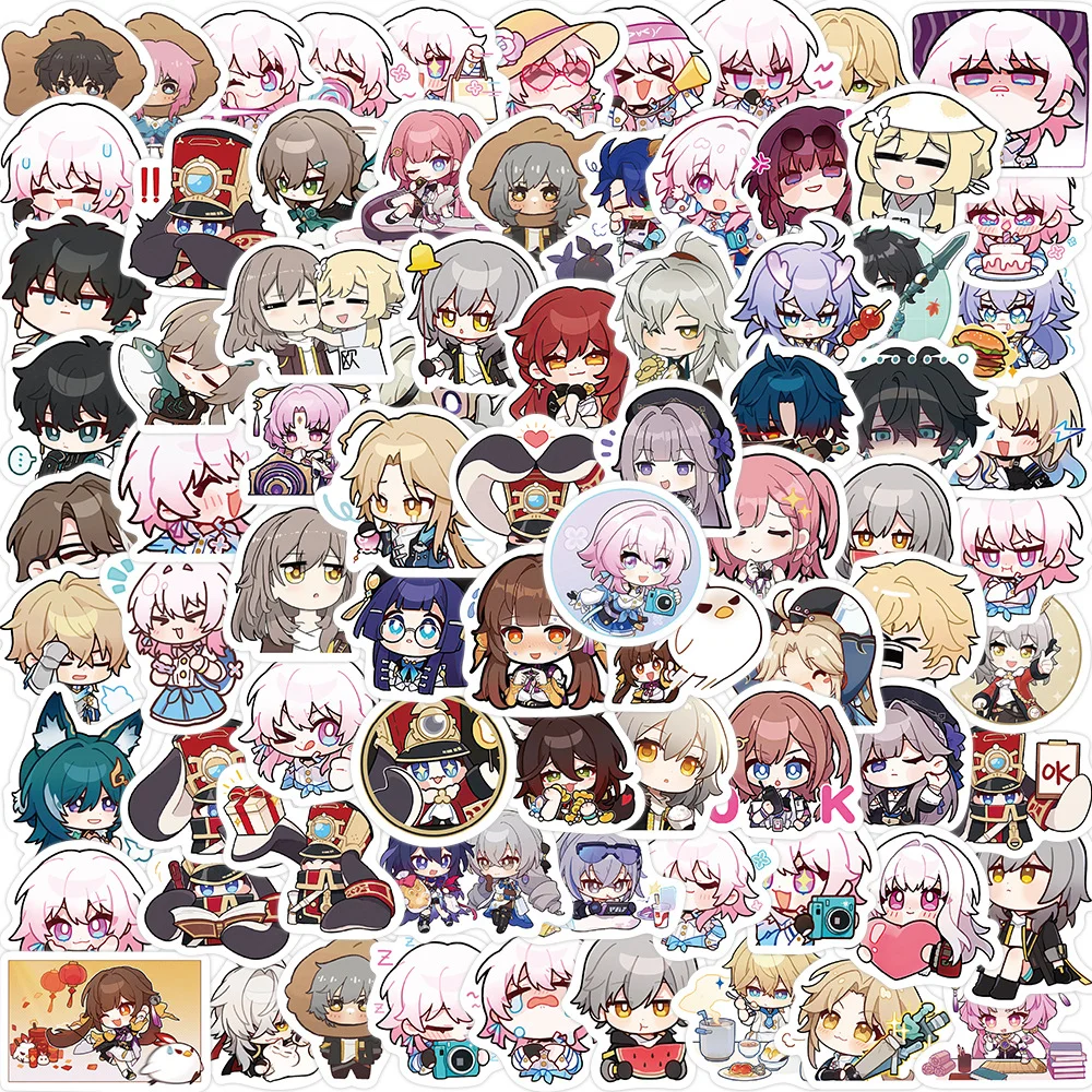 10/80PCS Honkai Impact Anime Stationery Sticker Sticker Waterproof Children Student Fashion Stationery Honkai:Star Rail Decorate
10/80PCS Honkai Impact Anime Stationery Sticker Sticker Waterproof Children Student Fashion Stationery Honkai:Star Rail Decorate