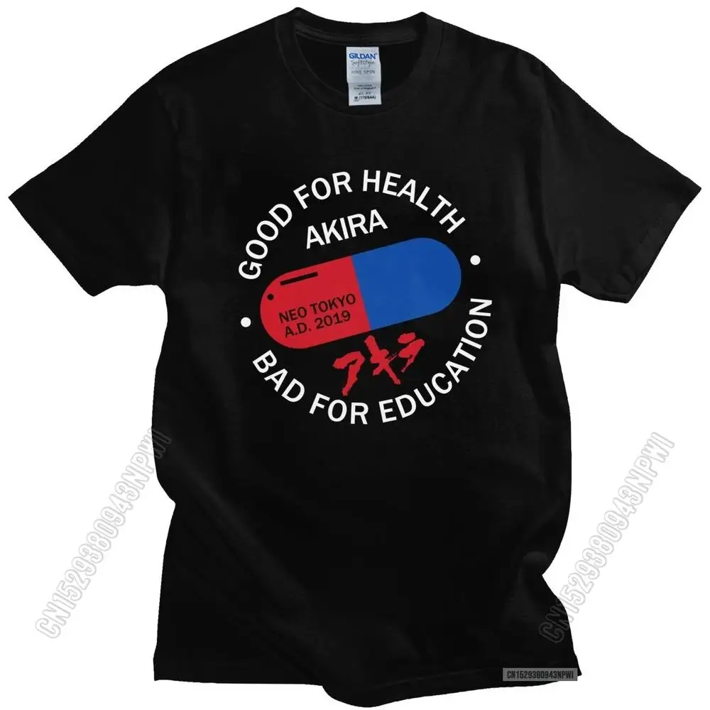 Classic Men's Neo Tokyo T-Shirt Akira Short Sleeves 100% Cotton Anime T Shirt Good For Health Bad For Education Tee Summer Tops
Classic Men's Neo Tokyo T-Shirt Akira Short Sleeves 100% Cotton Anime T Shirt Good For Health Bad For Education Tee Summer Tops