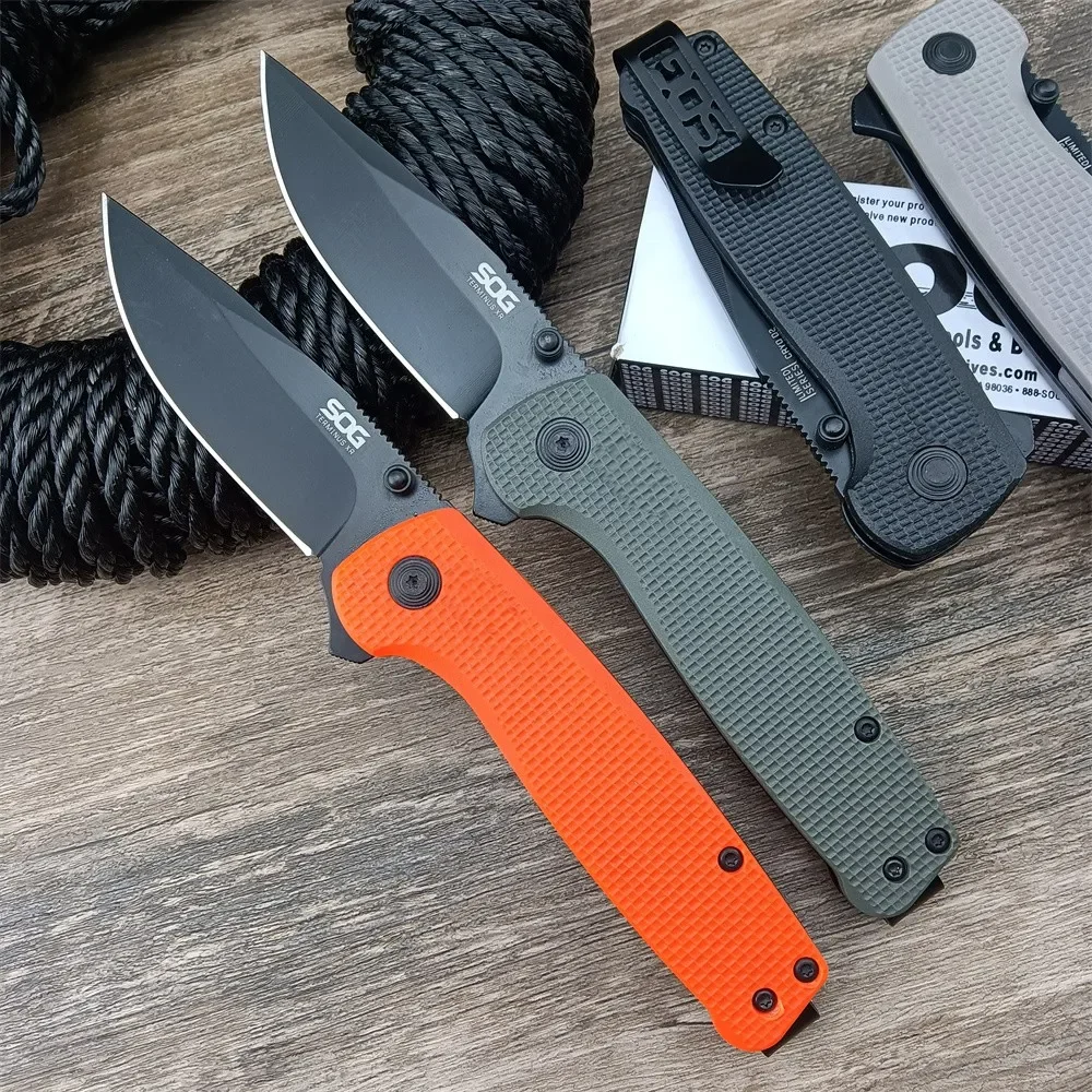 Tactical SOG Terminus XR Folding Knife Clip Point D2 Steel Black Blade Nylon Fiber Handle Camping Hunter Knives Outdoor EDC Tool
Tactical SOG Terminus XR Folding Knife Clip Point D2 Steel Black Blade Nylon Fiber Handle Camping Hunter Knives Outdoor EDC Tool