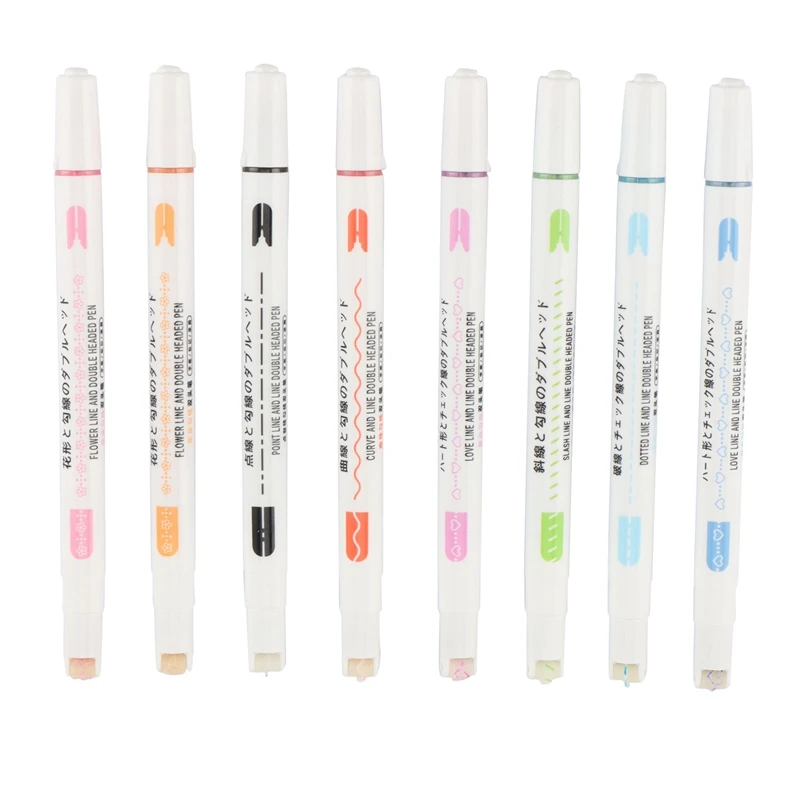 SINMIO 8Pcs Line Shaped Highlighter Pen Multicolor Roller Tip Curve Liner Marker Highlighter Novelty Stationery School
SINMIO 8Pcs Line Shaped Highlighter Pen Multicolor Roller Tip Curve Liner Marker Highlighter Novelty Stationery School