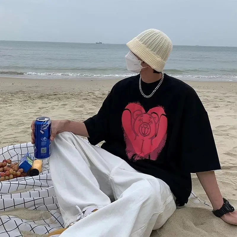 Harajuku Art Korean Style Oversize Mens T-shirt Summer Cool Unisex Hip Hop Funny Printed Tshirt Casual T Shirt Streetwear Tops
Harajuku Art Korean Style Oversize Mens T-shirt Summer Cool Unisex Hip Hop Funny Printed Tshirt Casual T Shirt Streetwear Tops