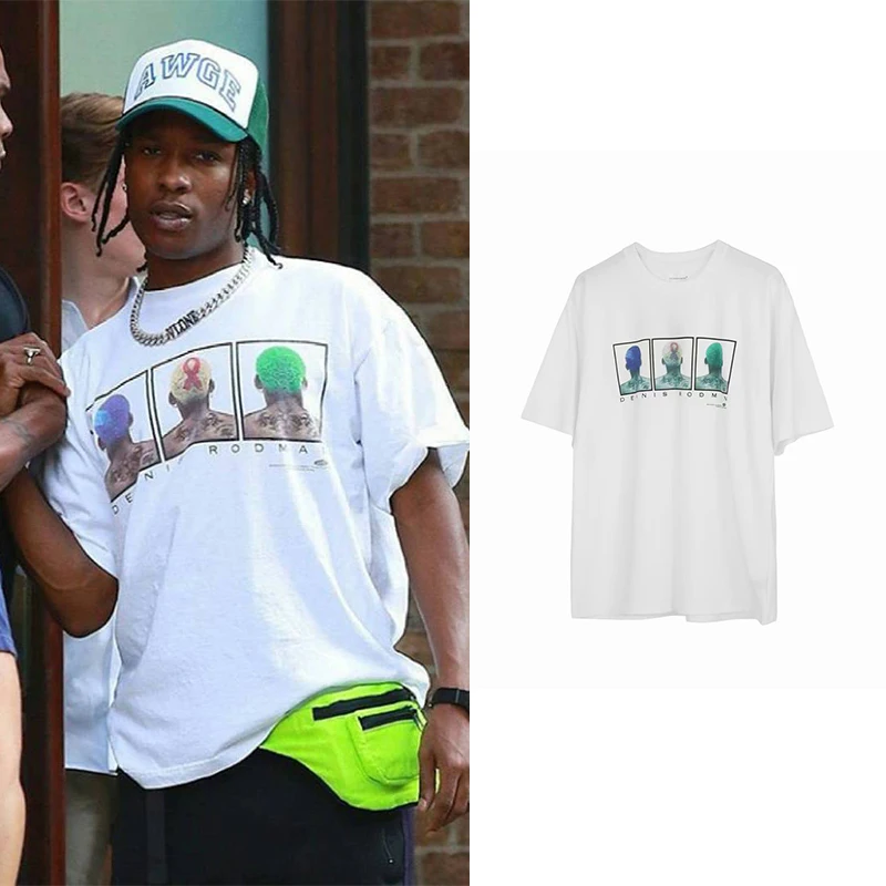 Rapper T Shirt Men Women Dennis Rodman Hip Hop Streetwear Vintage Asap Rocky Tops 100% Cotton Oversized Tee Tops
Rapper T Shirt Men Women Dennis Rodman Hip Hop Streetwear Vintage Asap Rocky Tops 100% Cotton Oversized Tee Tops
