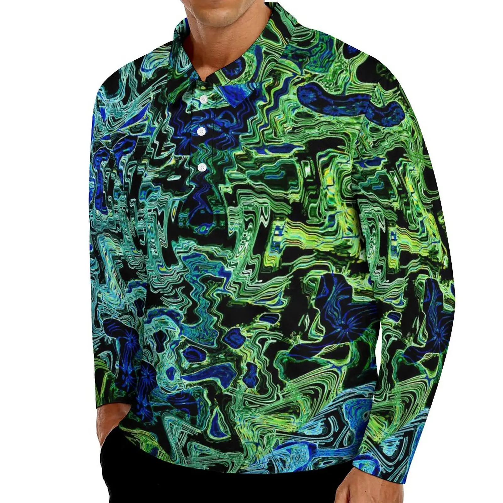 Neon Paint Polo Shirts Spring Black Blue Green Abstract Casual Shirt Long Sleeve Collar Fashion Custom Oversized T-Shirts
Neon Paint Polo Shirts Spring Black Blue Green Abstract Casual Shirt Long Sleeve Collar Fashion Custom Oversized T-Shirts