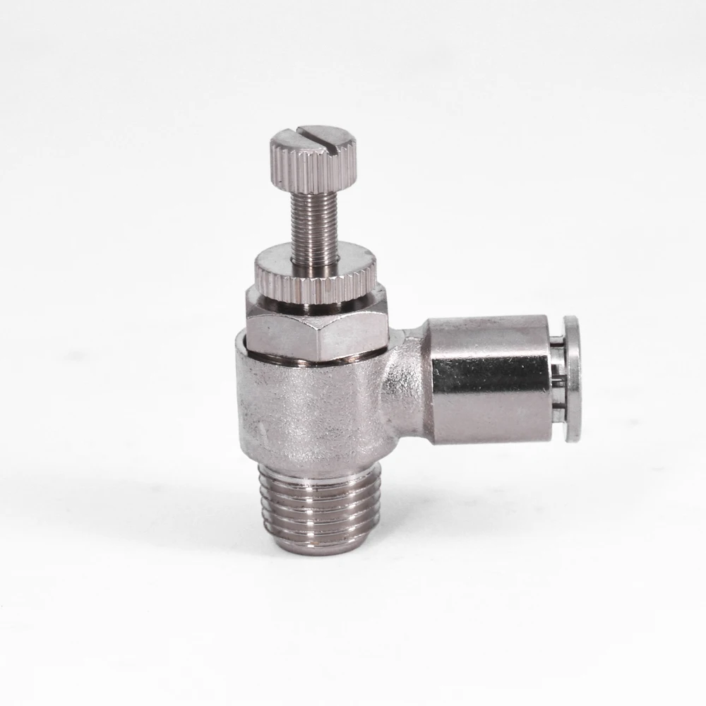M5 1/8" 1/4" 3/8" 1/2" BSP Male x 4 6 8 10 12mm Air Speed Control Valve Throttle Pneumatic Brass Push In Quick Release Fitting
M5 1/8" 1/4" 3/8" 1/2" BSP Male x 4 6 8 10 12mm Air Speed Control Valve Throttle Pneumatic Brass Push In Quick Release Fitting