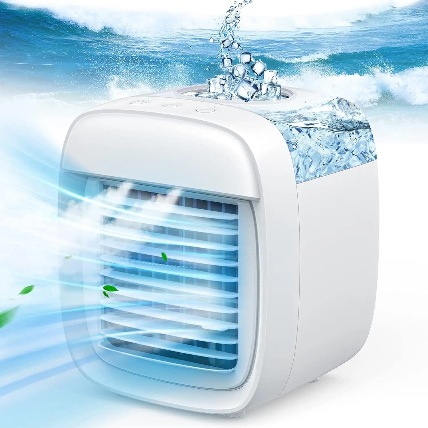 Air Conditioner, 3 In 1 Personal Air Conditioner, 3 Speeds USB Mini Air Cooler with 880ML Water Tank for Bedroom, Office, Living
Air Conditioner, 3 In 1 Personal Air Conditioner, 3 Speeds USB Mini Air Cooler with 880ML Water Tank for Bedroom, Office, Living