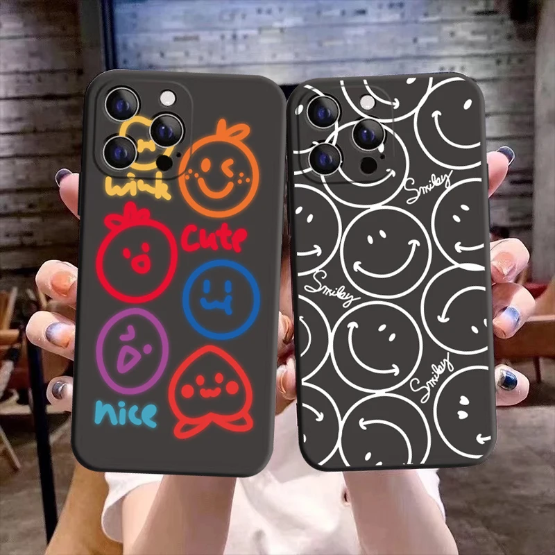 Cute Smiley and love heart Phone Case For iPhone13 12 11 14 Pro Max XR XSMax XR X 8 7 Plus 13Mini Black Silicon Soft Bumper case
Cute Smiley and love heart Phone Case For iPhone13 12 11 14 Pro Max XR XSMax XR X 8 7 Plus 13Mini Black Silicon Soft Bumper case