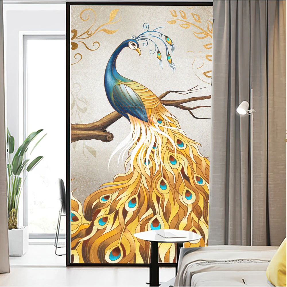 Window Film Privacy Frosted Glass Sticker Heat Insulation and Sunscreen Peacock Decoration Window sticker for Home
Window Film Privacy Frosted Glass Sticker Heat Insulation and Sunscreen Peacock Decoration Window sticker for Home