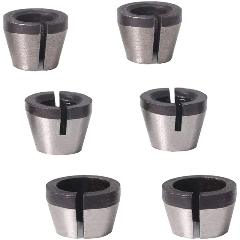6Pcs High Precision 6Mm 6.35Mm 8Mm Router Collet Chuck Adapter For Engraving Trimming Machine
6Pcs High Precision 6Mm 6.35Mm 8Mm Router Collet Chuck Adapter For Engraving Trimming Machine
