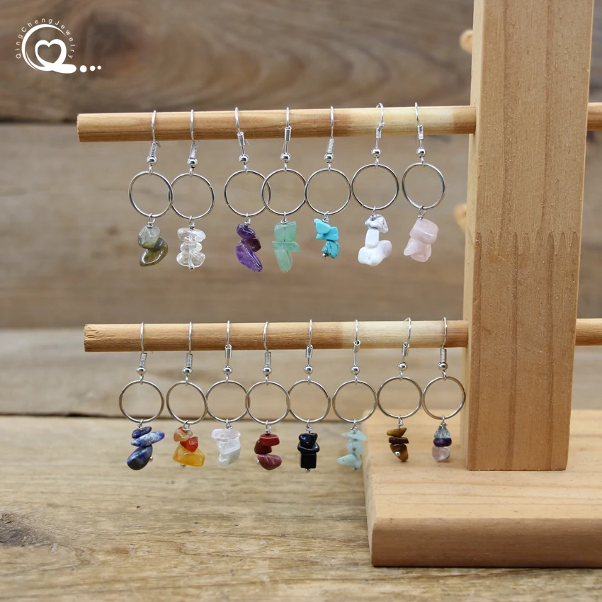 Raw Crystal Quartz Chips Bohemia Hoop Earring Natural Stone Fluorite Gravel Dangle Reiki Hook Eardrop Women Jewelry Gifts QC7049
Raw Crystal Quartz Chips Bohemia Hoop Earring Natural Stone Fluorite Gravel Dangle Reiki Hook Eardrop Women Jewelry Gifts QC7049