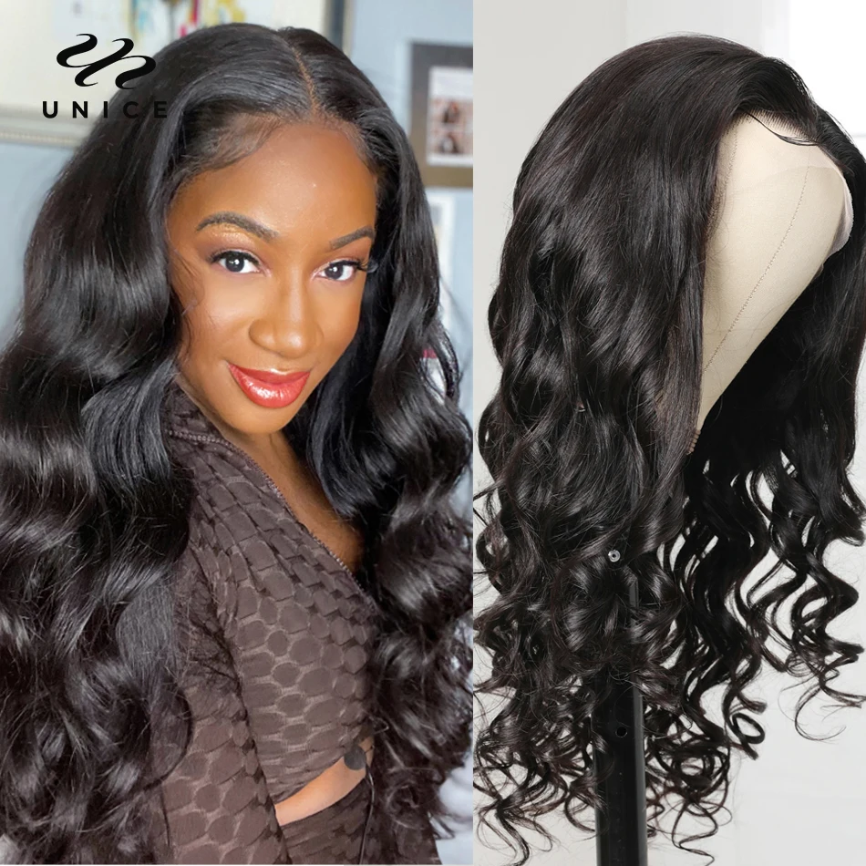 Unice Hair 13x4 HD Lace Frontal Wig Brazilian Body Wave Wig HD Transparent Human Hair Wigs For Women Pre Plucked With Baby Hair
Unice Hair 13x4 HD Lace Frontal Wig Brazilian Body Wave Wig HD Transparent Human Hair Wigs For Women Pre Plucked With Baby Hair