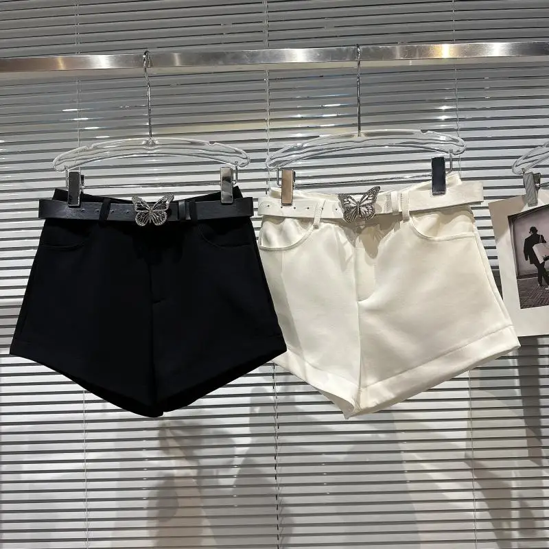 Net Red 2023 New Spring Summer Spicy Girls Nightclub Shorts with Rhinestone Butterfly Belt High Waist Women 3/4 Suit Shorts
Net Red 2023 New Spring Summer Spicy Girls Nightclub Shorts with Rhinestone Butterfly Belt High Waist Women 3/4 Suit Shorts