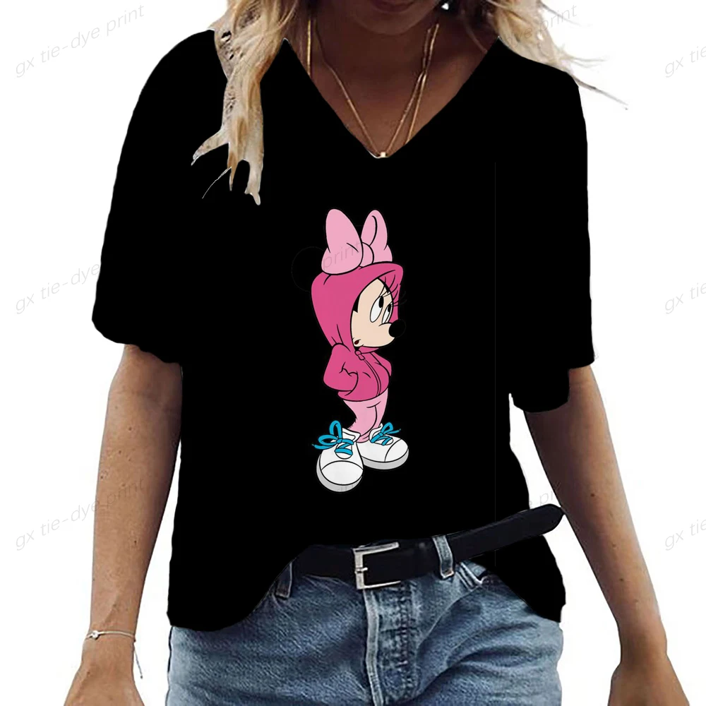 Женская футболка с короткими рукавами, Повседневная летняя футболка с 3D рисунком из мультфильма «Дисней Микки Маус», 2022
Женская футболка с короткими рукавами, Повседневная летняя футболка с 3D рисунком из мультфильма «Дисней Микки Маус», 2022
