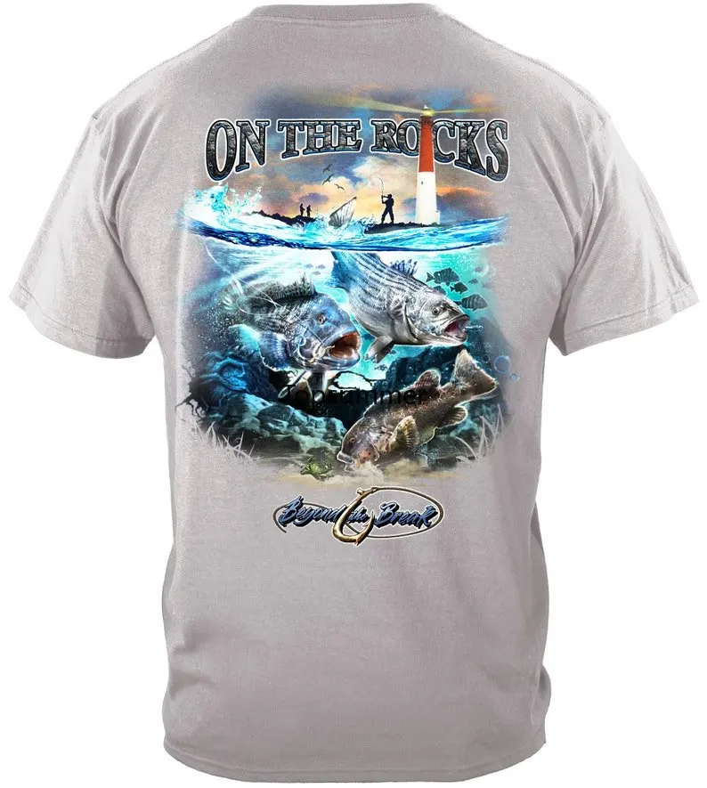 On The Rocks Striped Bass Sea Bass Black Fish Oversized T-Shirt For Men'S Clothes 100% Cotton Streetwear Large Size Top Tee
On The Rocks Striped Bass Sea Bass Black Fish Oversized T-Shirt For Men'S Clothes 100% Cotton Streetwear Large Size Top Tee