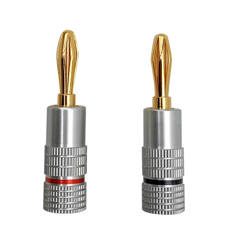 20Pcs Banana Connector 24K Gold-Plated Banana Plug With Screw Lock For Audio Jack Speaker Plugs Black+Silver
20Pcs Banana Connector 24K Gold-Plated Banana Plug With Screw Lock For Audio Jack Speaker Plugs Black+Silver