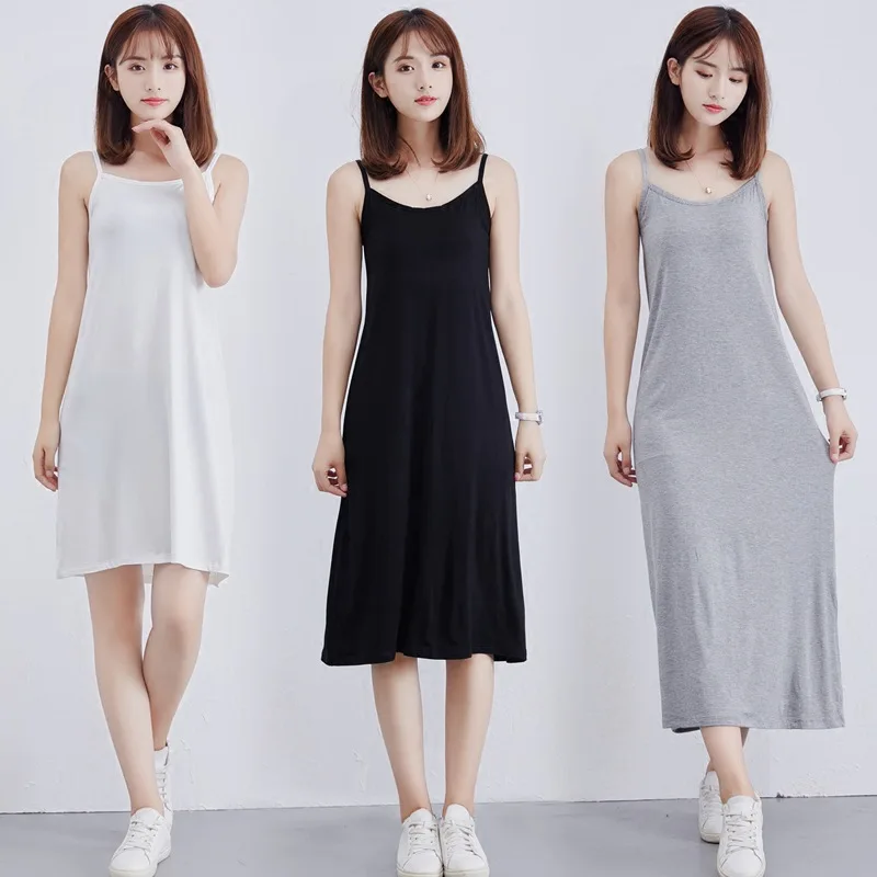 Plus Size Loose Casual Summer Dress Fashion Solid Spaghetti Strap Sleeveless O-Neck Women Dress Modal Thin Long Knitted Vestidos
Plus Size Loose Casual Summer Dress Fashion Solid Spaghetti Strap Sleeveless O-Neck Women Dress Modal Thin Long Knitted Vestidos