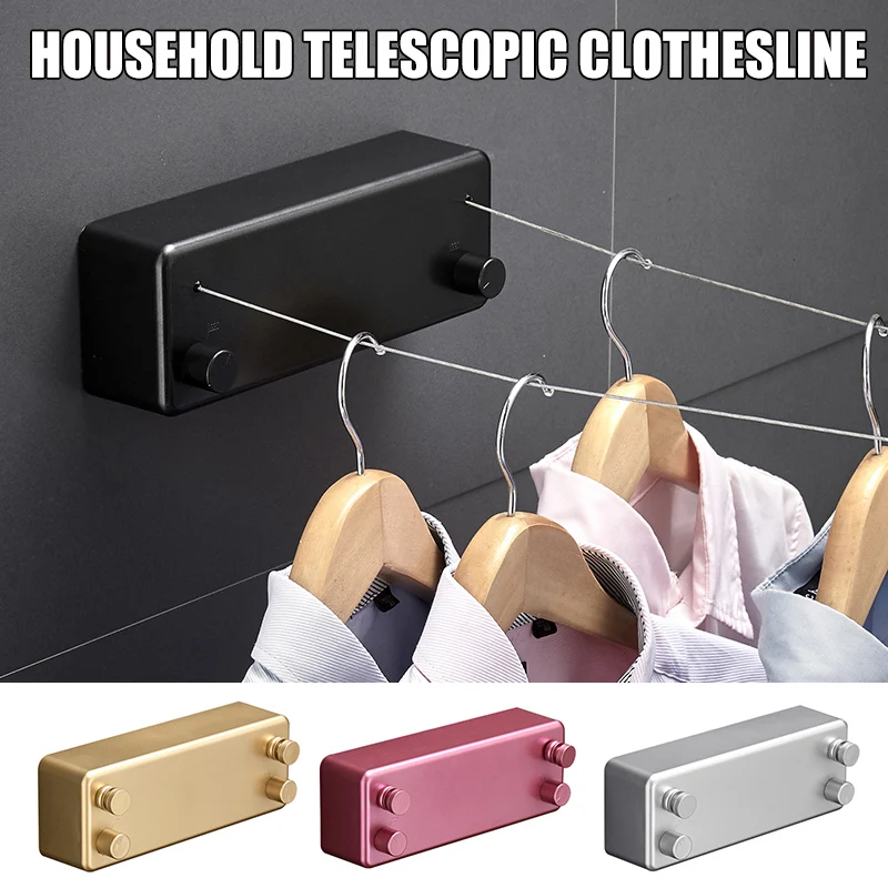 Double Line Retractable Wall Clothesline Home Steel Wire Invisible Punch Free Wall Hanger Portable Balcony Clothesline Hanger
Double Line Retractable Wall Clothesline Home Steel Wire Invisible Punch Free Wall Hanger Portable Balcony Clothesline Hanger